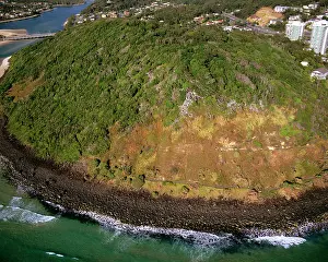 Burleigh: Aerial - Basalt hill - Burleigh Head National