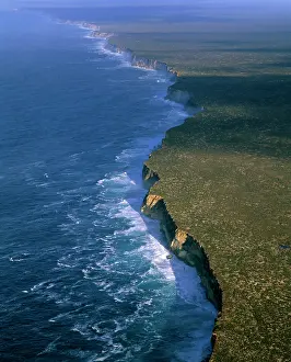 Bight: Aerial - Baxter Cliffs at edge of Nullarbor Plain