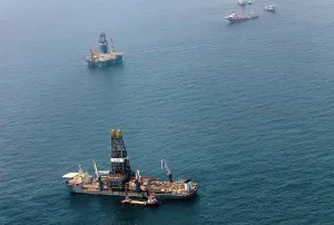 Remediation: Aerial of BP Oil Spill Site