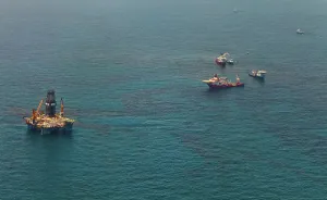 Slick: Aerial of BP Oil Spill Site