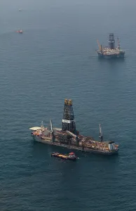 Remediation: Aerial of BP Oil Spill Site