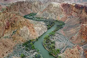 Burmese: Aerial of the Charyn canyon, Tian shan mountains