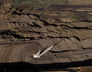 Blackwater: Aerial - Curragh open cut coal mine north of Blackwater