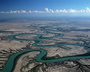 Meanders: Aerial - Gin Arm Creek, oxbows (meanders)