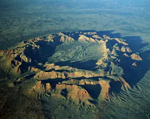 Ramparts: Aerial - Gosse Bluff, meteorite crater created