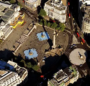 Memorials: Aerial image of London, England, UK