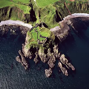 Headland: Aerial image of Scotland, UK
