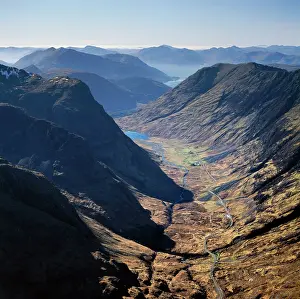 Lochs: Aerial image of Scotland, UK