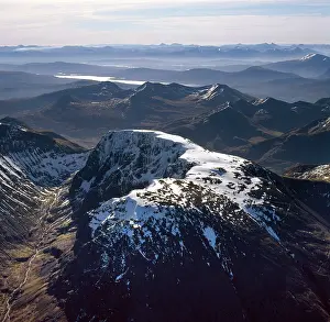 Rungnapa Sasitorn: Aerial image of Scotland, UK: Ben Nevis (Scottish
