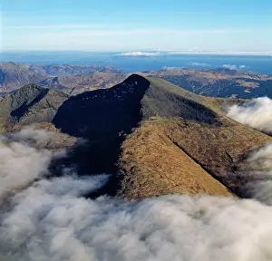 Beinn: Aerial image of Scotland, UK: Ben More (Scottish