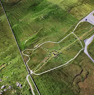 Excavations: Aerial image of Scotland, UK: Callanish Standing
