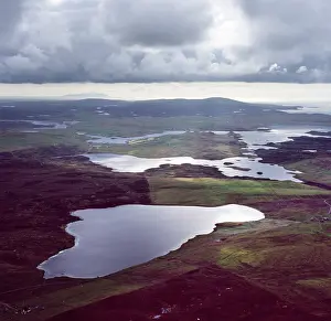 Lochs: Aerial image of Scotland, UK: Loch of Aithsness