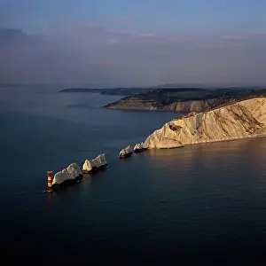 Wight: Aerial image of South (Southern) England, UK: The