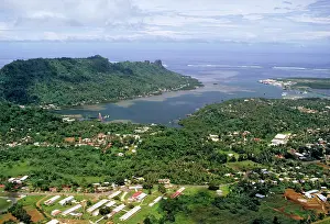 Jean-marc La Roque: Aerial - Kolonia, the capital Pohnpei Island, Micronesia
