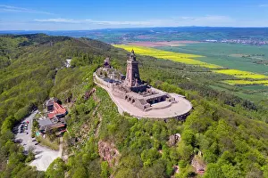 Frederick: Aerial of the Kyffhaeuser Monument, Barbarossa monument