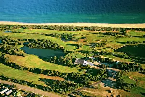 Golf: Aerial - Lakes Entrance golf course