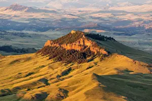Lionhead: Aerial of Lionhead Butte in Cascade County