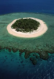 Malamala: Aerial - Malamala Island - a coral cay - Mamanuca