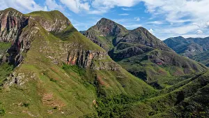 Bolivia: Aerial of the Mountains around, Samaipata, Bolivia