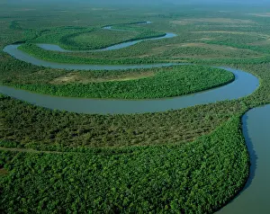 Kennedy: Aerial - North Kennedy River with mangrove-lined banks