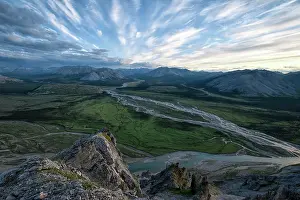 Peel: Aerial Peel watershed wind river and royal creek