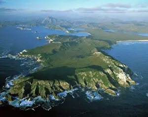 Headland: Aerial - Port Davey, Hilliard Head, Stephens Bay