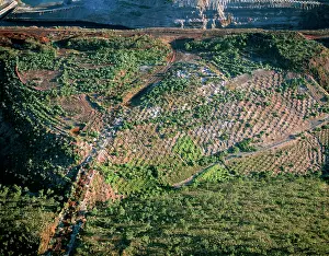 Rehabilitation: Aerial - Resurfacing and replanting former open-cut