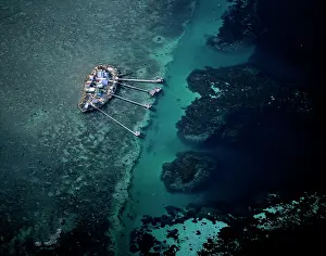 Fishermens: Aerial - Roma Island, Easter Group, with lobster