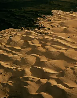 Nambung: Aerial: sand dunes Nambung National Park