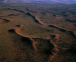 Ayers: Aerial - Sand dunes near Ayers Rock / Uluru Uluru-Kata