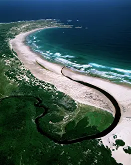 Arthur: Aerial - Sandy Cape - Arthur Pieman Protected Area