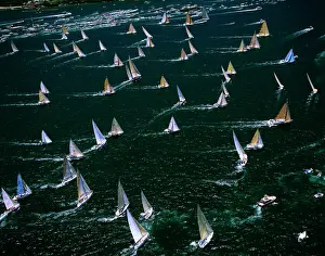 Hobart: Aerial - Sydney to Hobart Yacht Race