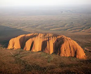 Sandstone: Aerial - Uluru / Ayers rock