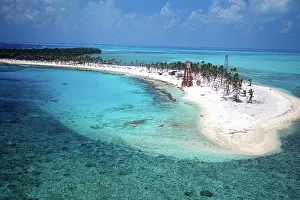 Greg: Aerial view of Barrier Reef, Belize, Central