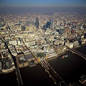 Canon: Aerial view of Canon Street, the River Thames and
