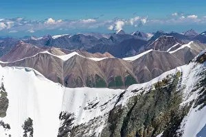 Shan: Aerial view over the Central Tian Shan Mountain
