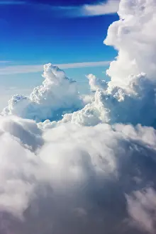 Filipino: Aerial view of clouds in the sky, Philippines