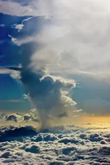 Filipino: Aerial view of clouds in the sky, Philippines