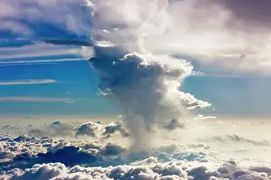Filipino: Aerial view of clouds in the sky, Philippines