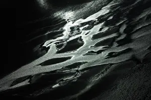 Waterways: Aerial view of coastline of Katmai Peninsula waterways