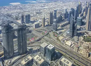 Arabian: Aerial view of Dubai in the United Arab Emirates