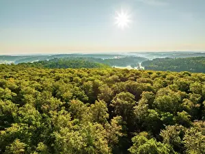 Endless: Aerial view of endless forests, Gechingen, Black F
