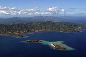 Comoros: Aerial view of Grande-Terre & Iles Choazil, Mayotte
