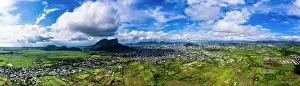 Cane: Aerial view of Mount Corps de Grande and Mont Saint