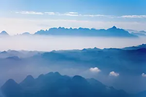 Layer: Aerial view of mountain layers