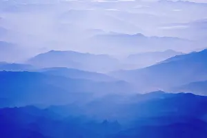 Layer: Aerial view of mountain layers