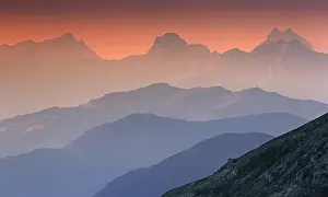 Carinthia: Aerial view from the mountain peak Edelweisspitze