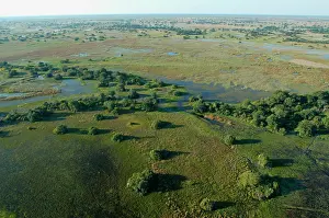 Hayden Oake: Aerial view of Okavango Delta