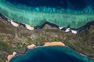 Comoro: Aerial view of the point of Andrema, at the extreme