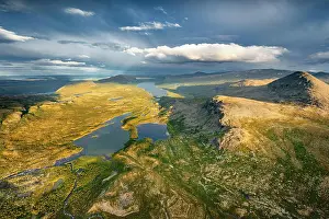 Norrbotten: Aerial view, Sarek National Park, Laponia, UNESCO